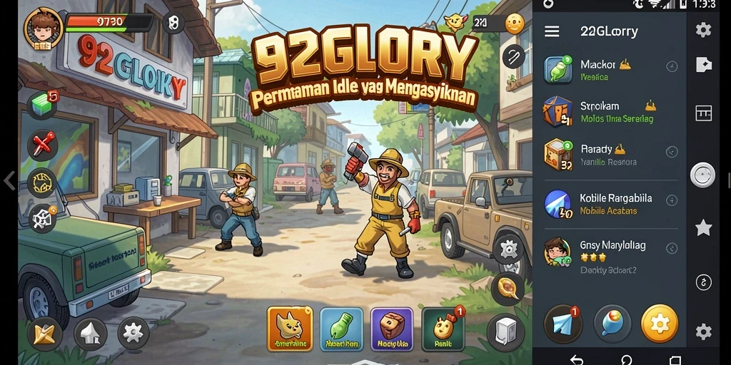 Tangkapan layar gameplay Idle 92GLORY yang seru dan menyenangkan.