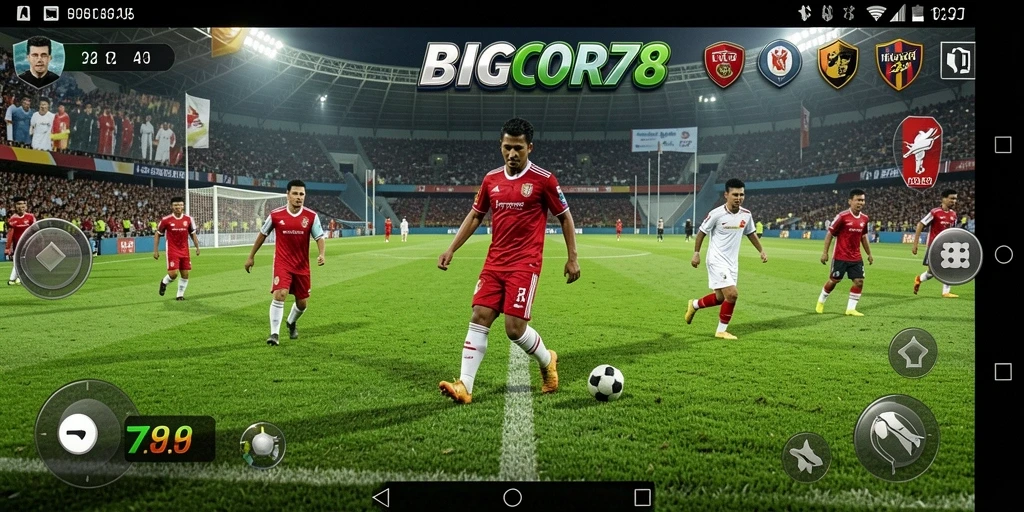 Tampilan permainan <strong>BIGCOR78</strong> yang seru dan menegangkan di lapangan.