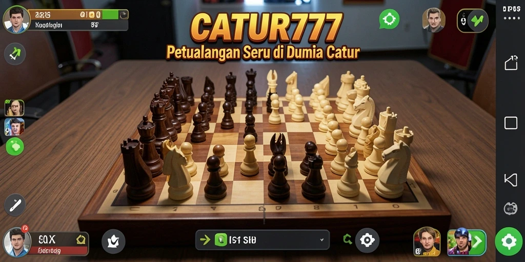 Gameplay seru CATUR777 yang penuh strategi catur dan petualangan.
