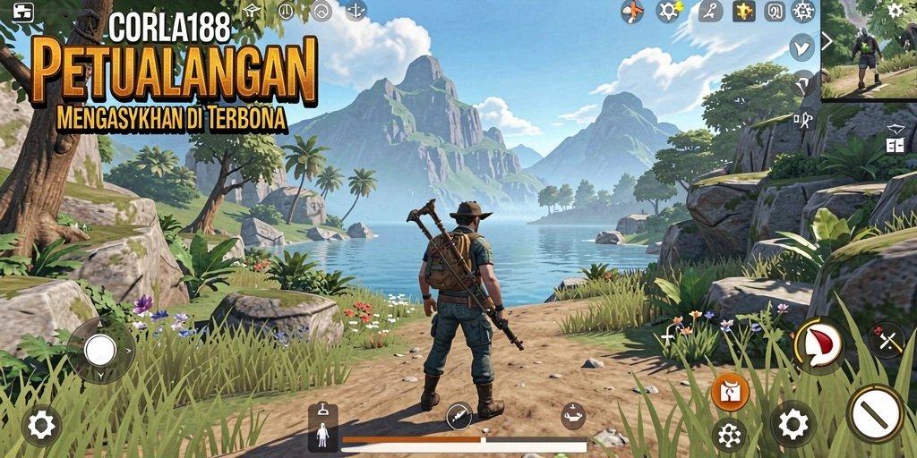 Tangkapan layar gameplay CORLA188 menampilkan aksi petualangan yang mendebarkan.