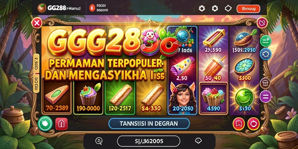 Tampilan menarik dari gameplay Slot di GG288 yang memukau.