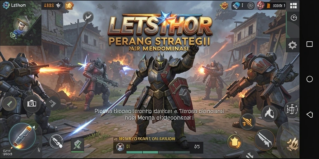 Tampilan gameplay LETSTHOR yang memukau dengan strategi mendalam.