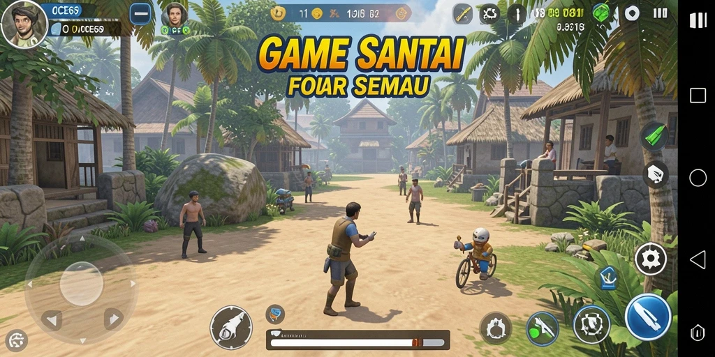 Tampilan gameplay seru dan penuh warna dari OCE69.
