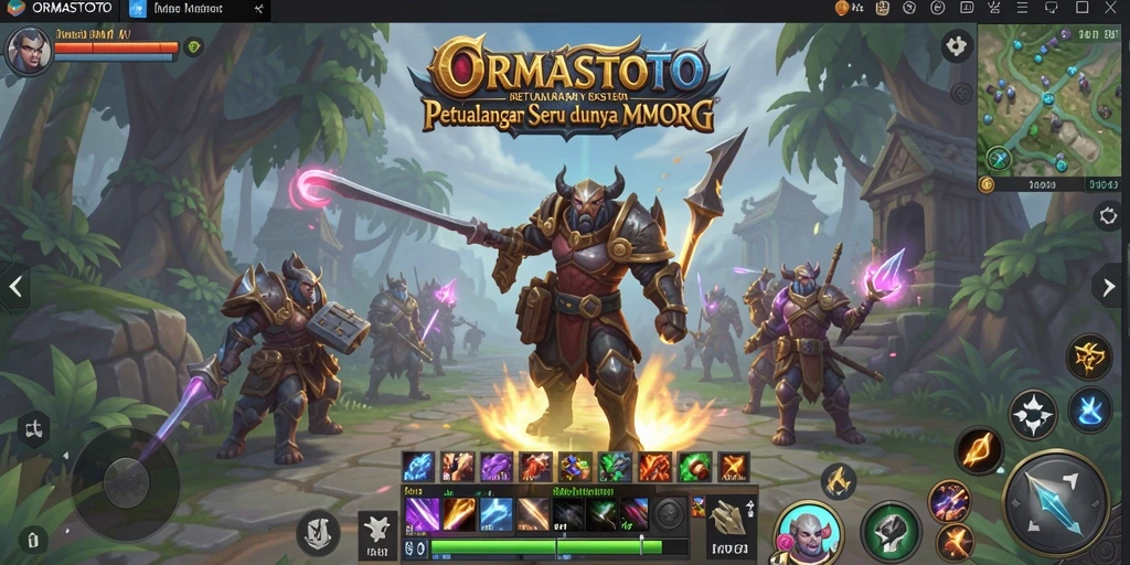 Screenshot gameplay ORMASTOTO dengan petualangan mendebarkan di dunia MMORPG.