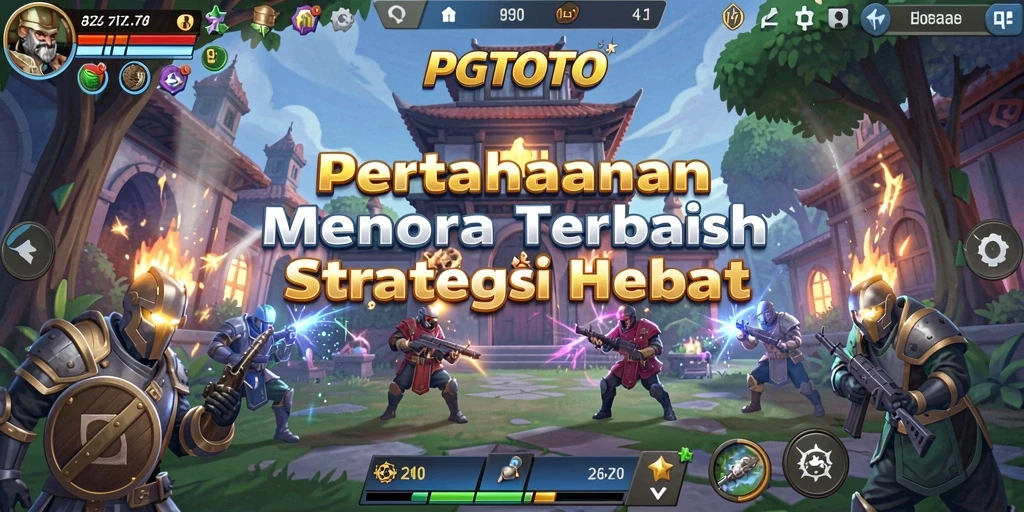 Screenshot gameplay PGTOTO dengan tampilan menara yang kokoh.