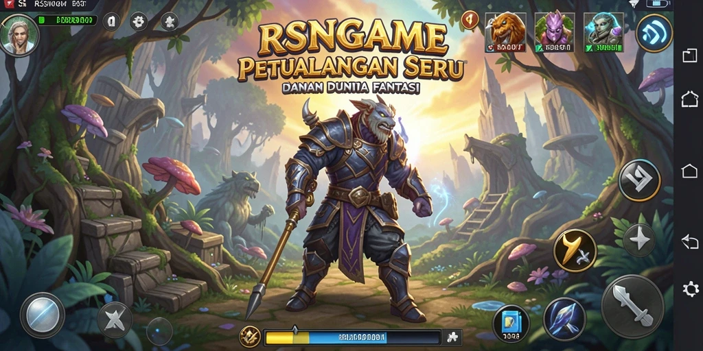 Tampilan screenshot gameplay RSNGAME dengan aksi petualangan seru.