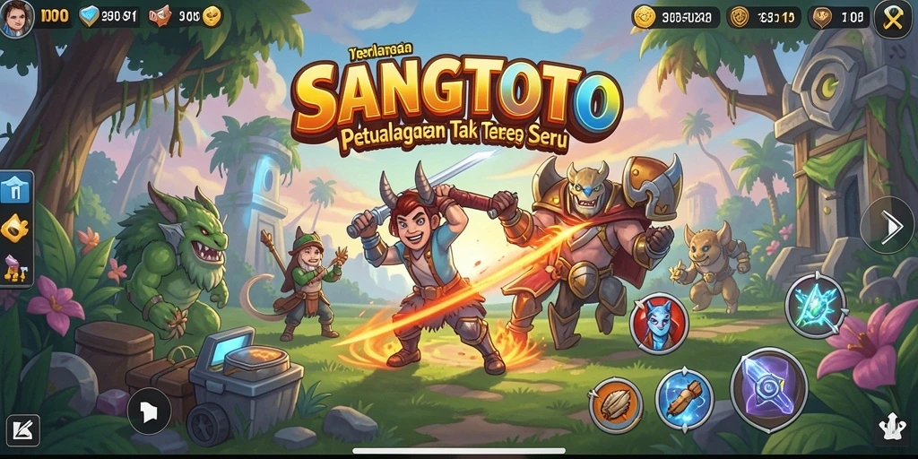 Tangkapan layar gameplay SANGTOTO yang menampilkan aksi petualangan seru.