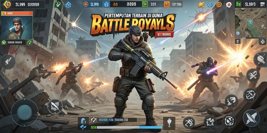 Gameplay Battle Royale yang mendebarkan dan intens di SL999.
