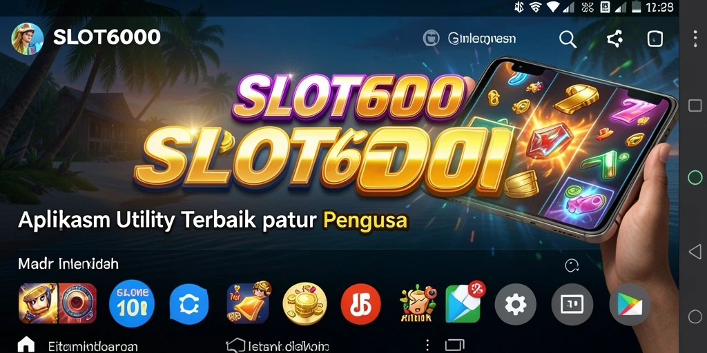 Screenshot utama SLOT6000 menampilkan antarmuka aplikasi Utility yang intuitif.