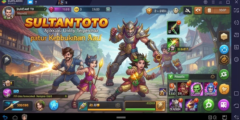 Tampilan utama SULTANTOTO yang memudahkan pengguna.
