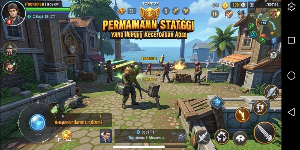 Tampilan gameplay TGER123 yang seru dan mendebarkan.