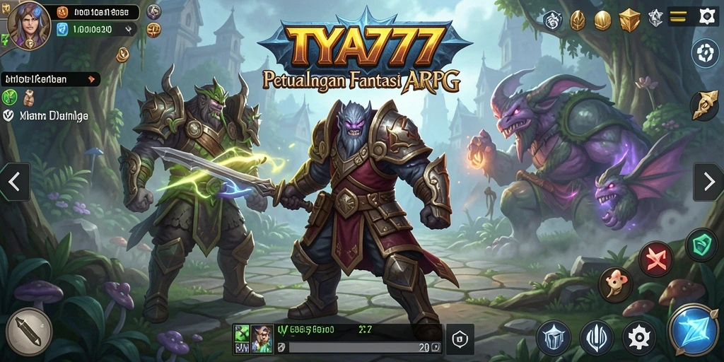 Tampilan gameplay menarik dari TYA777 dalam petualangan ARPG.